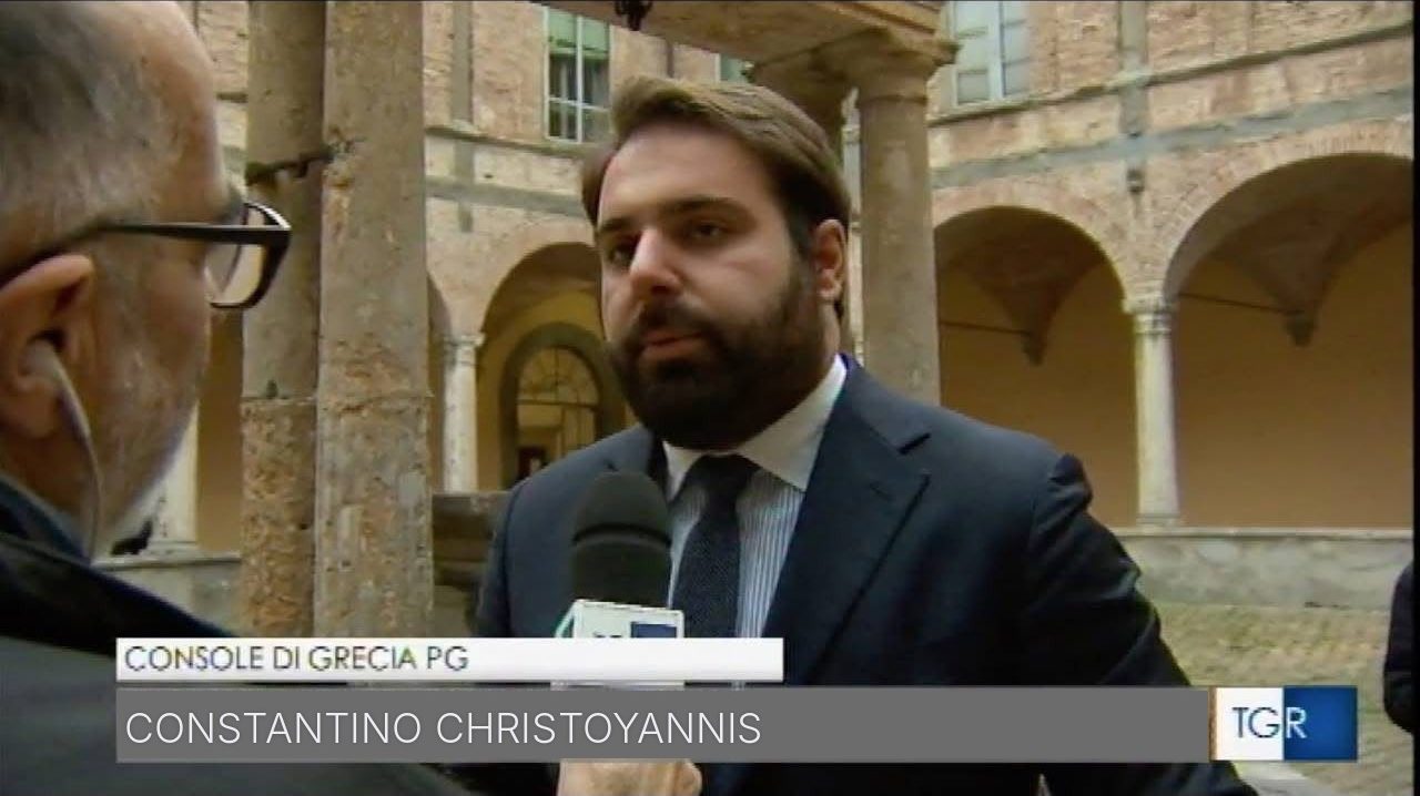Intervista al TGR come Console di Grecia a Perugia