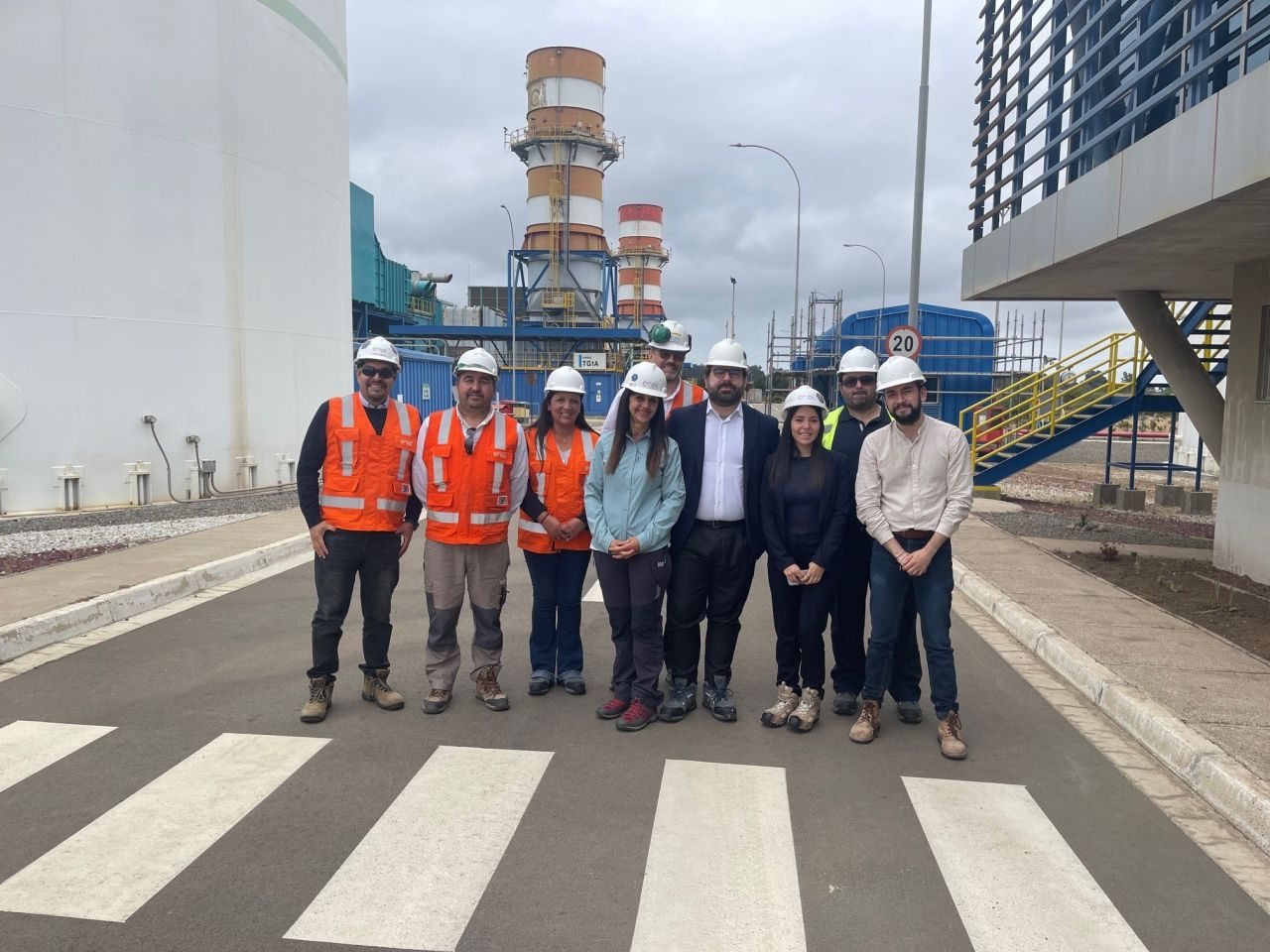 In visita a un impianto Enel
